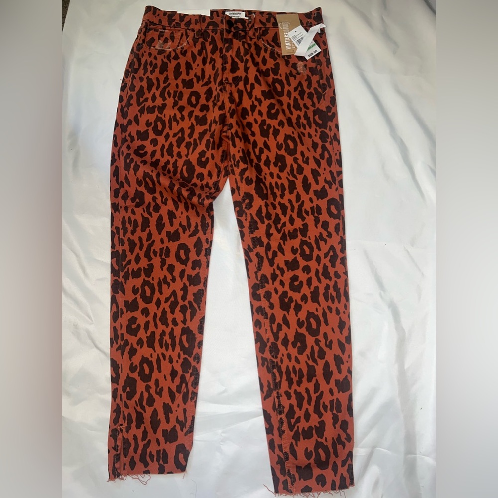 Kensie jeans size 8/29 High rise skinny Jean leopard print